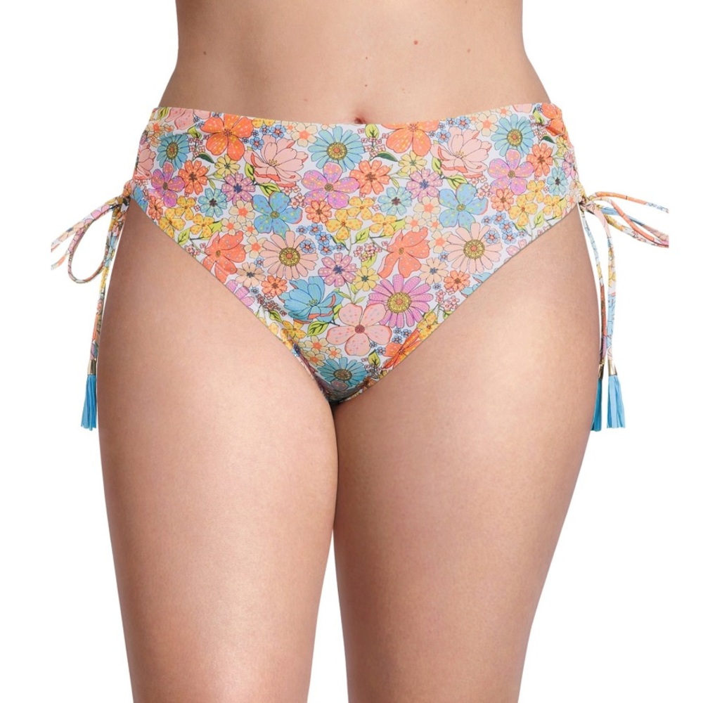 Time and Tru Side Tie Bikini Swim Bottoms Sz 2X